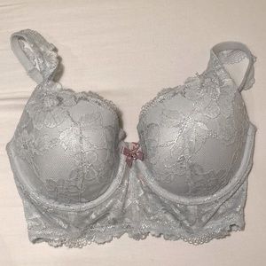 VS Powder Blue Lace Bra